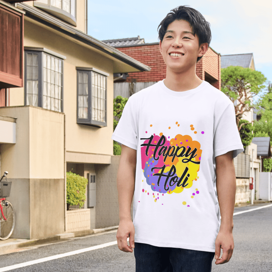Celebrating Holi With Bright Colors And Joyful Spirit - TSHIRT 5 - Product GuruJi Celebrating Holi With Bright Colors And Joyful Spirit - TSHIRT