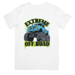 Massive Blue Monster Truck Dominating Extreme Off-Road Terrain - TSHIRT