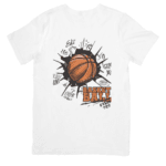 Basketball Exploding With Unstoppable Energy In Urban Style - T-shirt