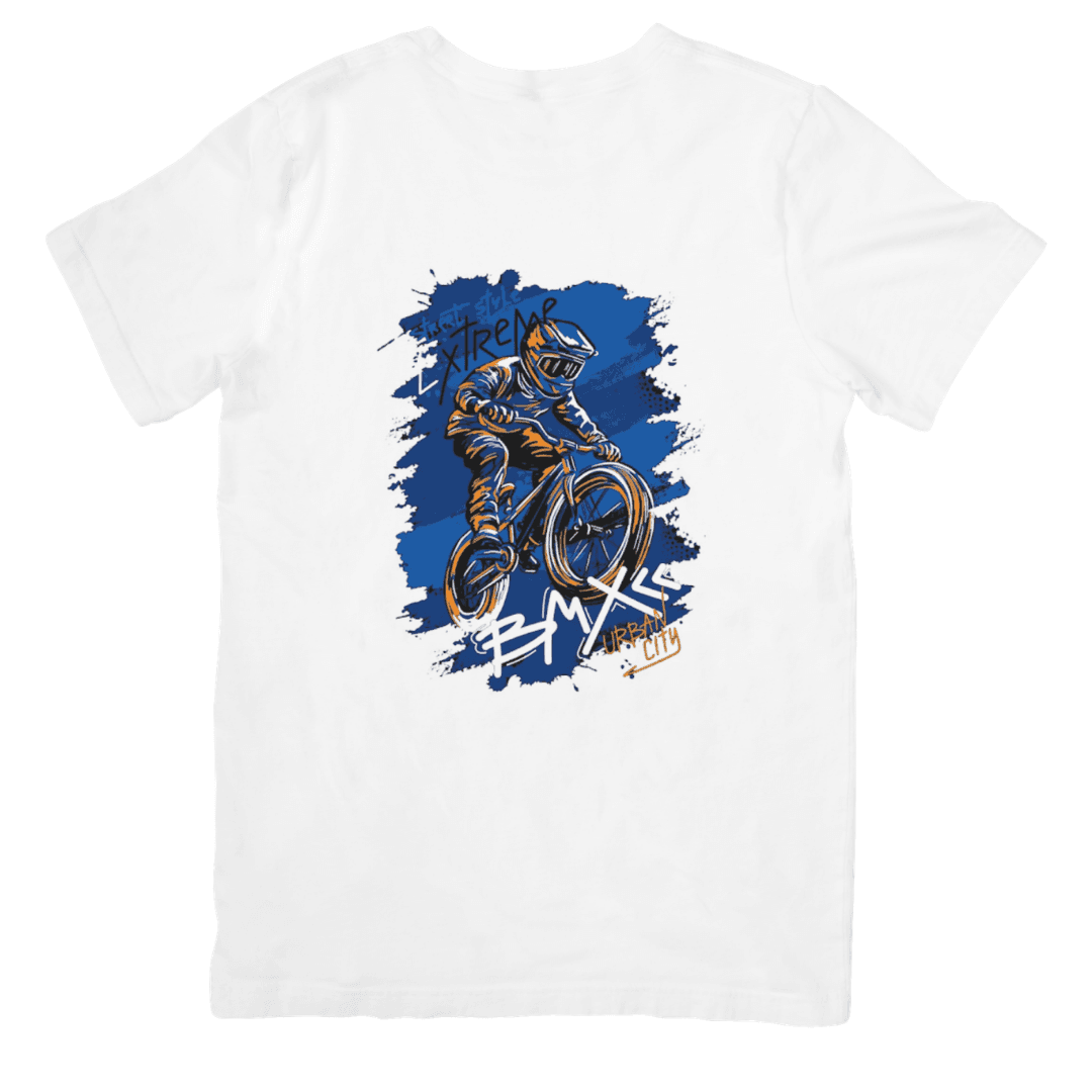 Home 13 - Product GuruJi Extreme BMX Rider Dominating The Fast Urban Streets - T-SHIRT