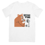 Relaxed Bear Enjoying Cool Breeze And Refreshing Drink -TSHIRT