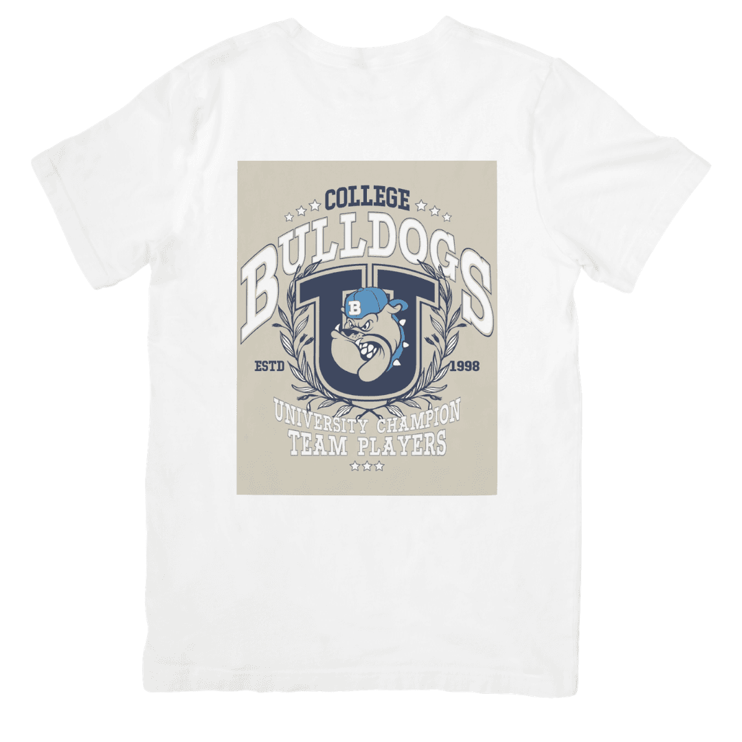 College Bulldogs Rising Strong As University Champion Team - T- shirt