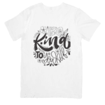 Be Kind To Yourself Inspirational Floral Lettering Design - T-SHIRT