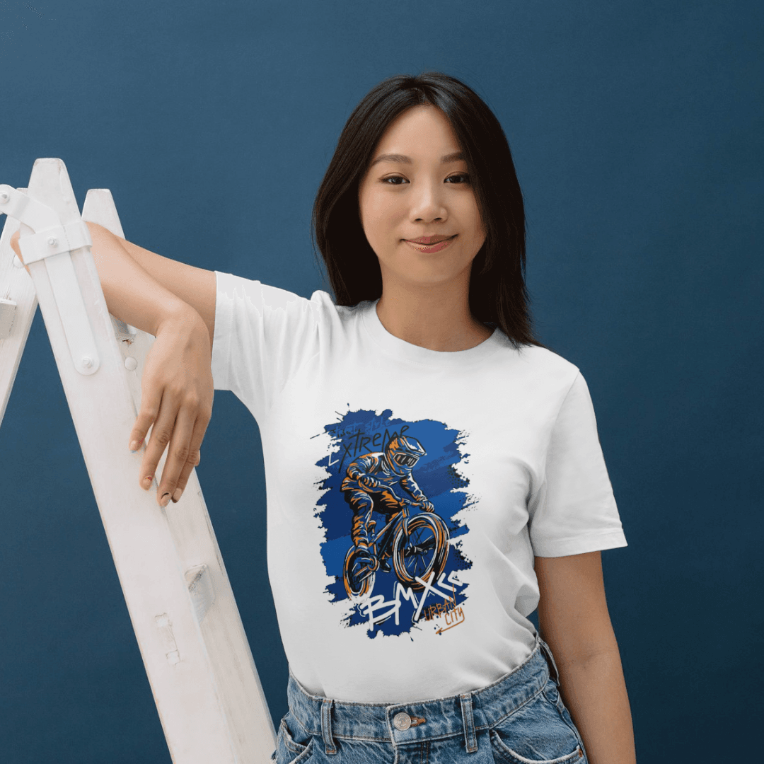 Home 14 - Product GuruJi Extreme BMX Rider Dominating The Fast Urban Streets - T-SHIRT