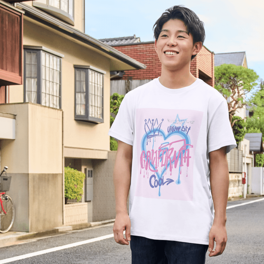 California Urban Graffiti Heartbeat With Cool Street Vibes - TSHIRT 6 - Product GuruJi California Urban Graffiti Heartbeat With Cool Street Vibes - TSHIRT