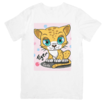 Adorable Little Tiger Sitting With Bright Sparkling Eyes - TSHIRT