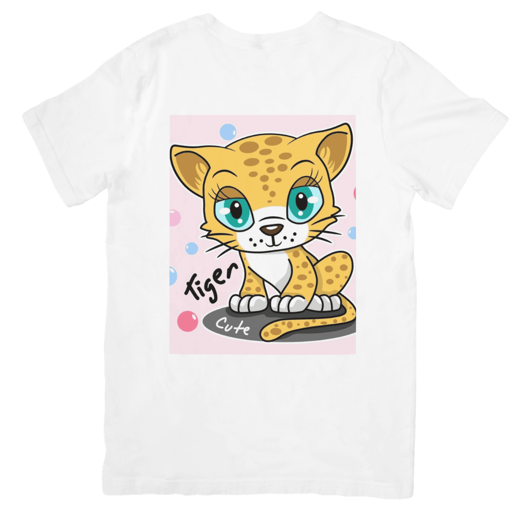 Home 13 - Product GuruJi Adorable Little Tiger Sitting With Bright Sparkling Eyes - TSHIRT