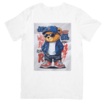 Stylish Rebel Bear Rocking Cool Street Fashion Vibes - TSHIRT