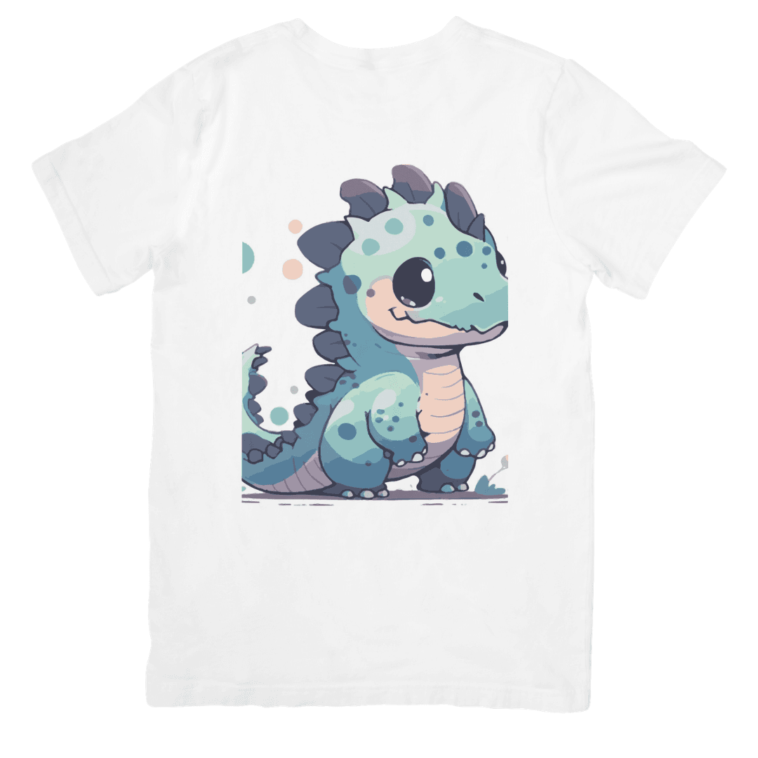 Home 15 - Product GuruJi Adorable Baby Dinosaur Spreading Joy with Playful Charm - TSHIRT