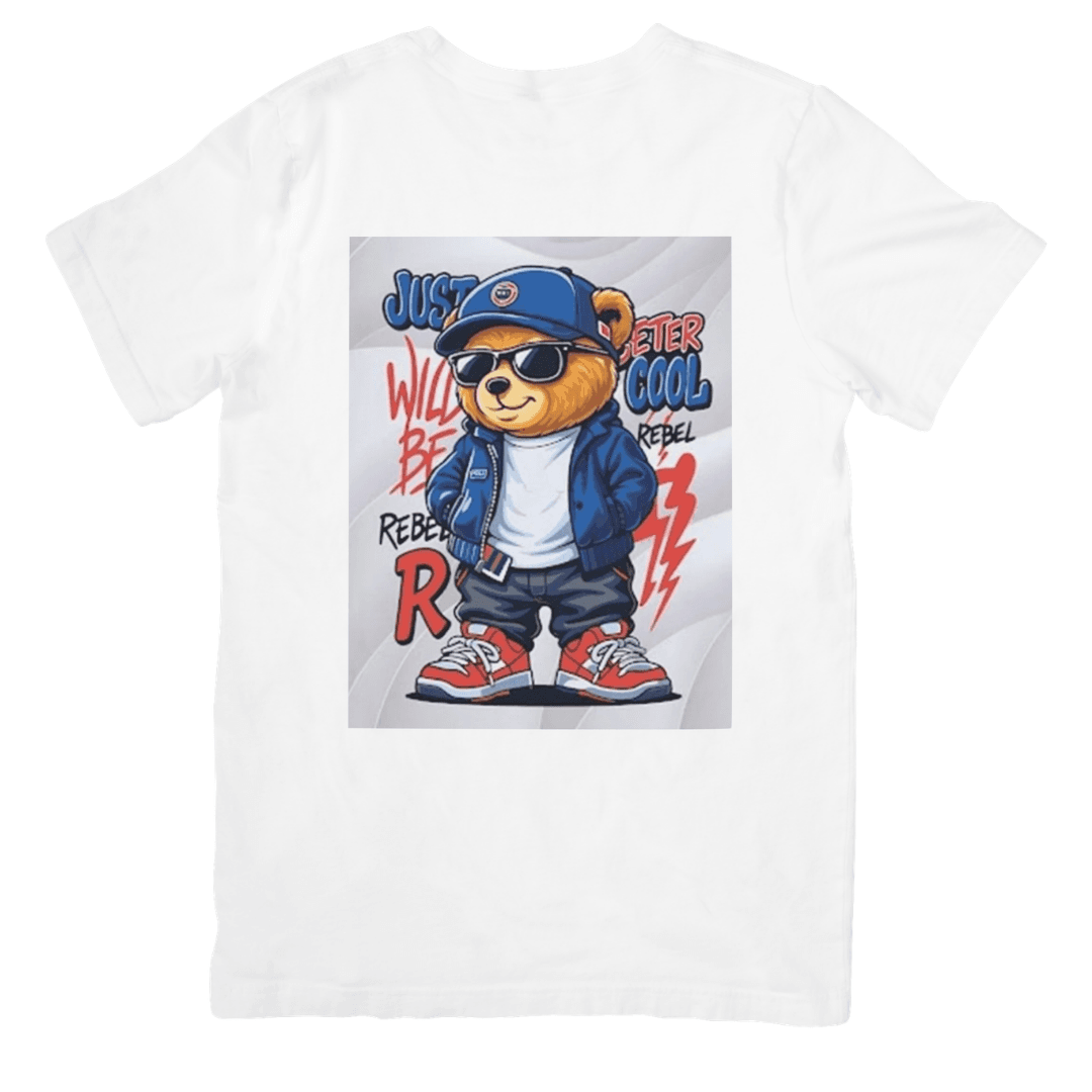 Stylish Rebel Bear Rocking Cool Street Fashion Vibes - TSHIRT