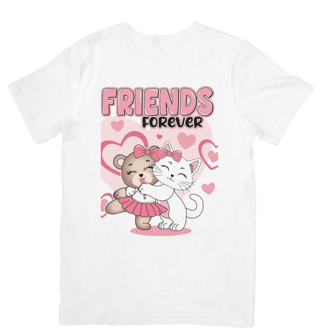 Cute Friends Sharing Endless Love and Happiness Together - Tshirt