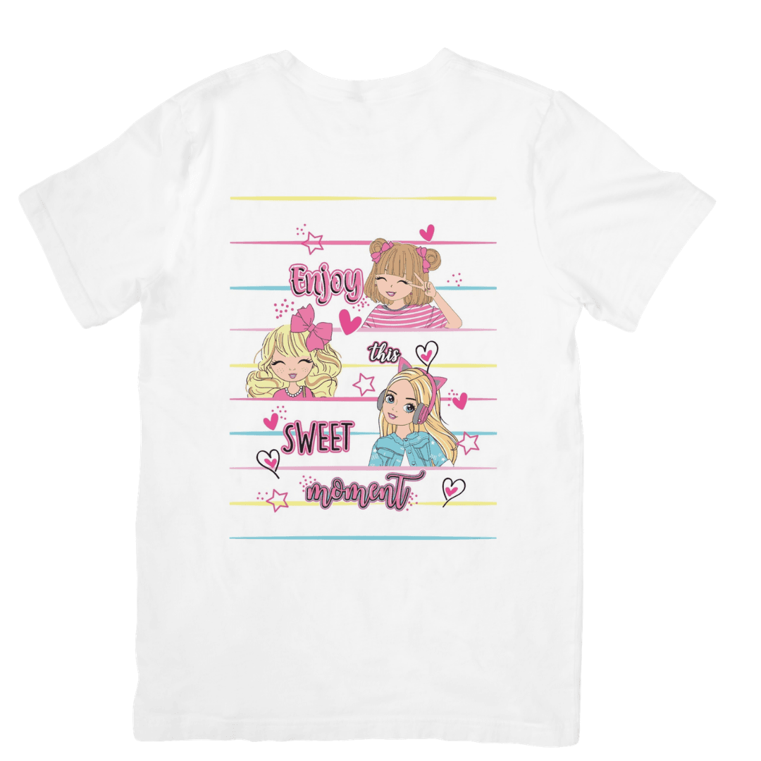 Girls Sharing Joy in Every Sweet Happy Moment - t-shirt