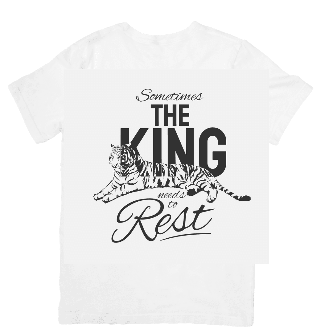 Majestic Tiger King Enjoys His Peaceful Rest Today - Tshirt