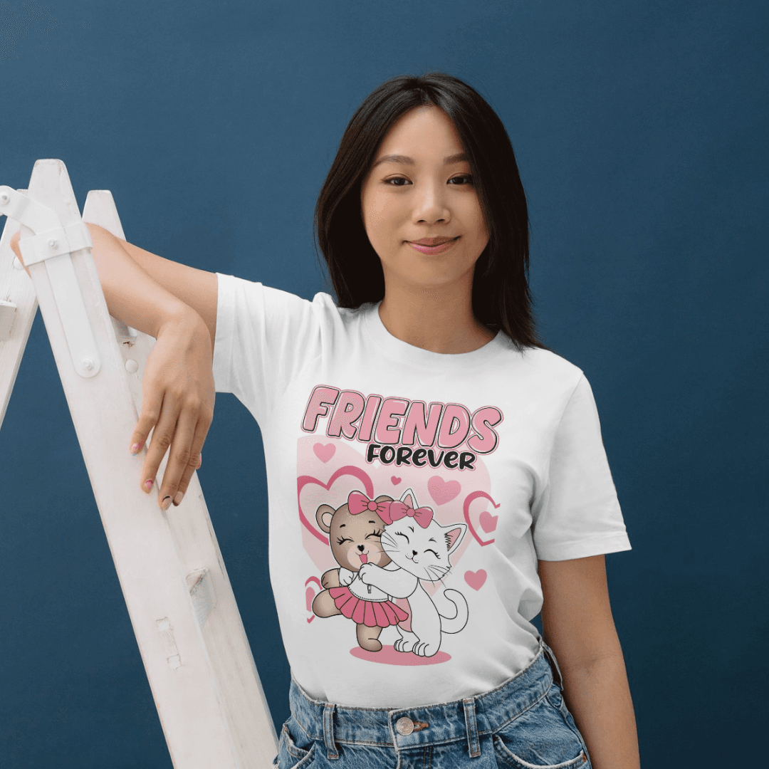 Cute Friends Sharing Endless Love and Happiness Together - Tshirt