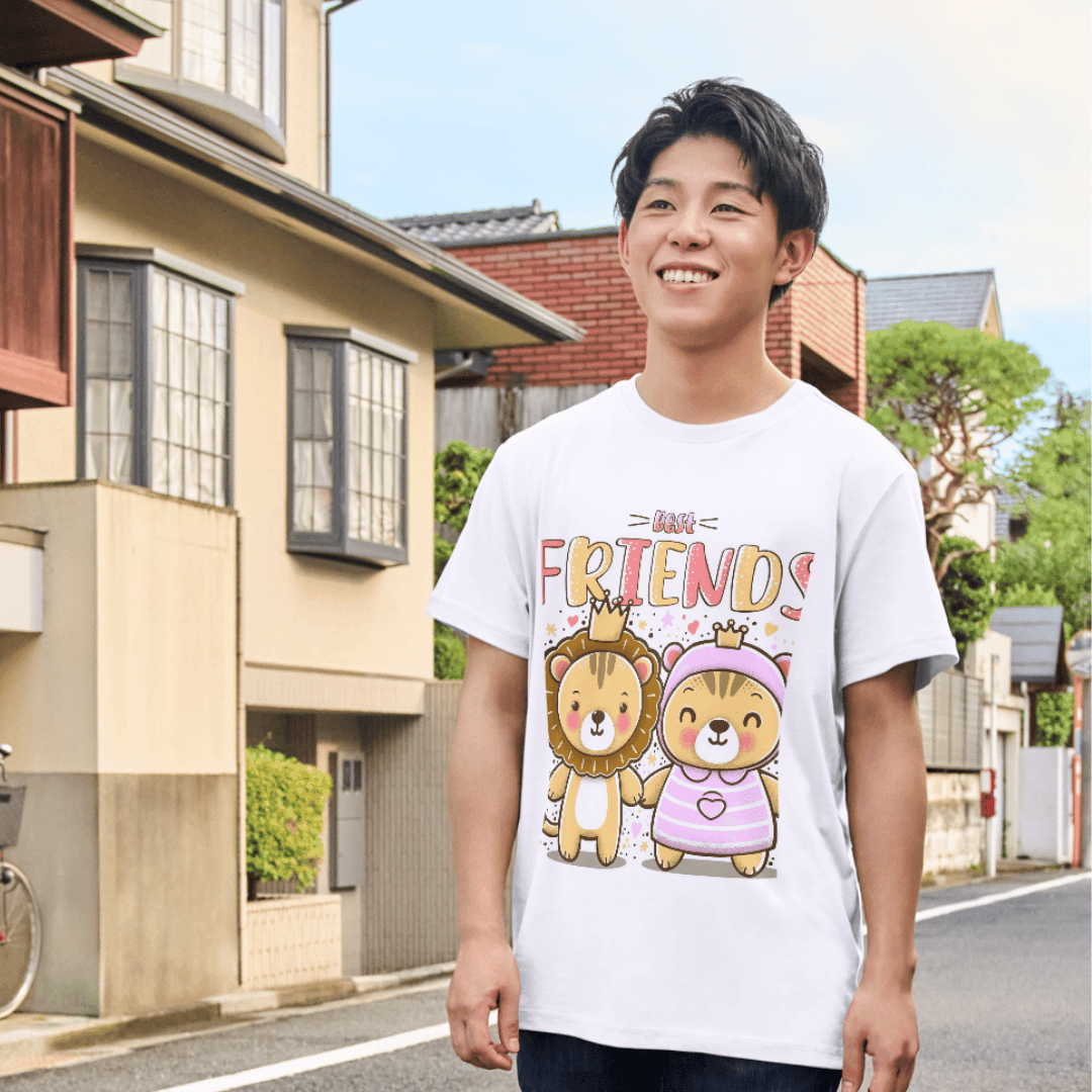 Adorable Little Friends Sharing Unbreakable Bond Forever - Tshirt 4 - Product GuruJi Adorable Little Friends Sharing Unbreakable Bond Forever - Tshirt