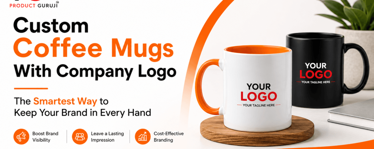 Custom Coffee Mugs With Company Logo — The Smartest Way to Keep Your Brand in Every Hand 4 - Product GuruJi Custom coffee mugs with company logo, personalized branded mugs, corporate promotional drinkware, custom logo coffee cups, business marketing merchandise