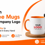 Custom coffee mugs with company logo, personalized branded mugs, corporate promotional drinkware, custom logo coffee cups, business marketing merchandise