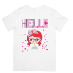 Cute Girl With Glasses Spreading Hearts And Smiles - Tshirt 2 - Product GuruJi Cute Girl With Glasses Spreading Hearts And Smiles - Tshirt