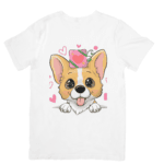 Cute Puppy With Gift Spreading Love And Happiness - Tshirt 2 - Product GuruJi Cute Puppy With Gift Spreading Love And Happiness - Tshirt