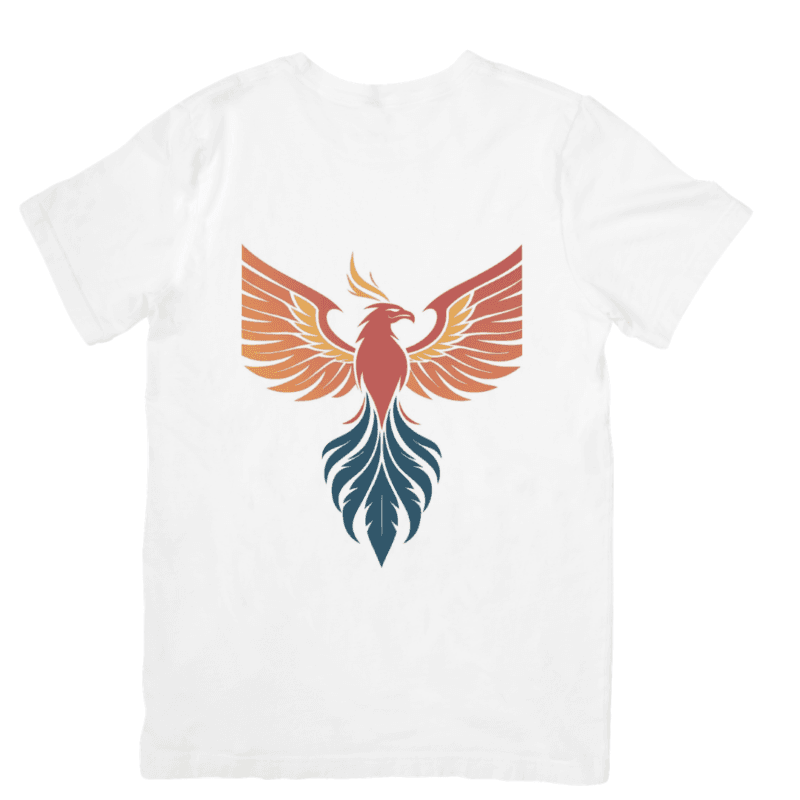 Majestic Phoenix Bird Rising With Powerful Fiery Wings – Tshirt
