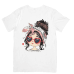 Cute Girl In Heart Shades Spreading Sweet Style Joy - T shirt