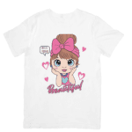 Beautiful Little Girl Spreading Smiles Hearts And Friendship -Tshirt