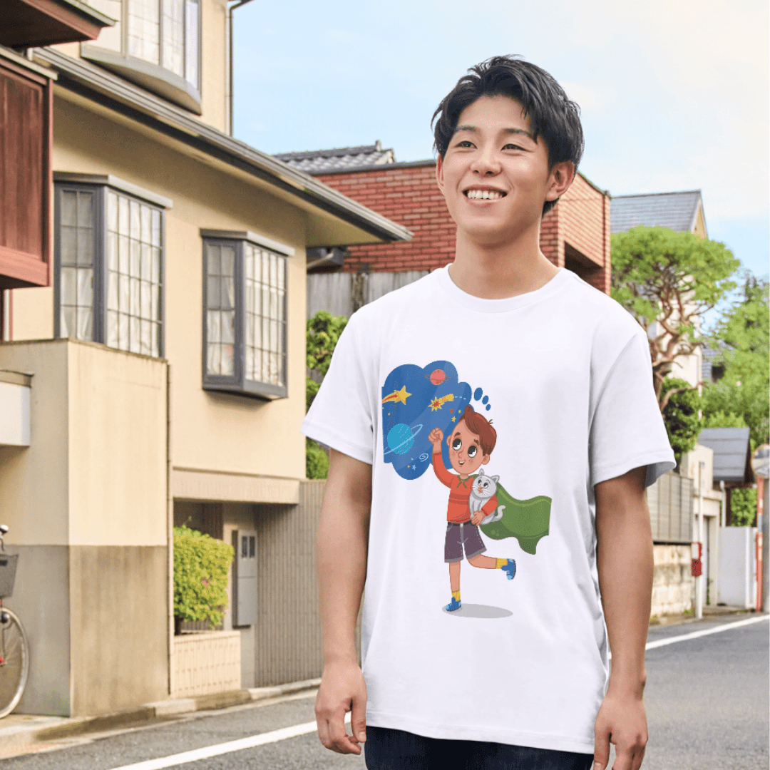 Dreaming Big Adventures Across Stars With Loyal Companion - Tshirt 5 - Product GuruJi Dreaming Big Adventures Across Stars With Loyal Companion - Tshirt