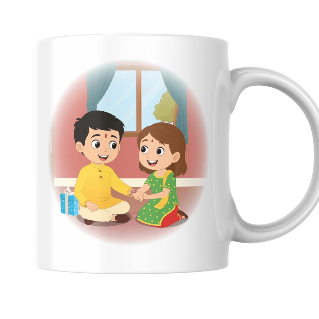 Home 15 - Product GuruJi Happy Raksha Bandhan Celebration Between Loving Brother And Sister - Mug
