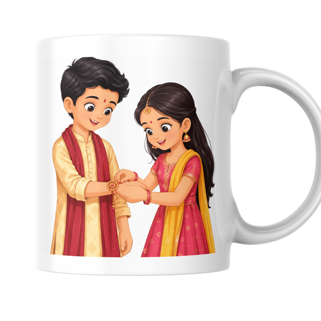 Home 15 - Product GuruJi Happy Raksha Bandhan Celebrating Eternal Sibling Love And Blessings - Mug