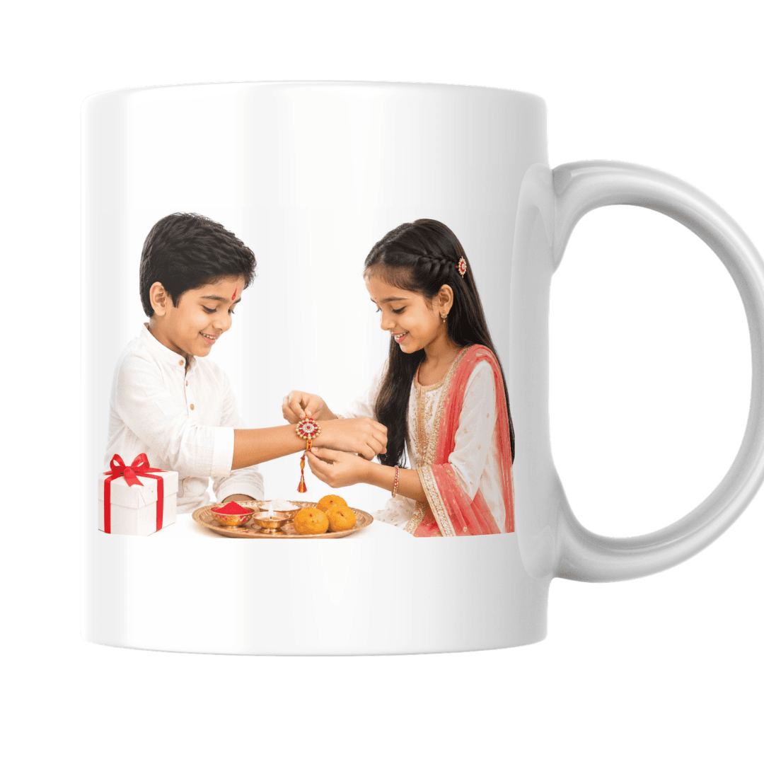 Home 13 - Product GuruJi Happy Raksha Bandhan Celebration with Loving Brother Sister Bond Together - Mug