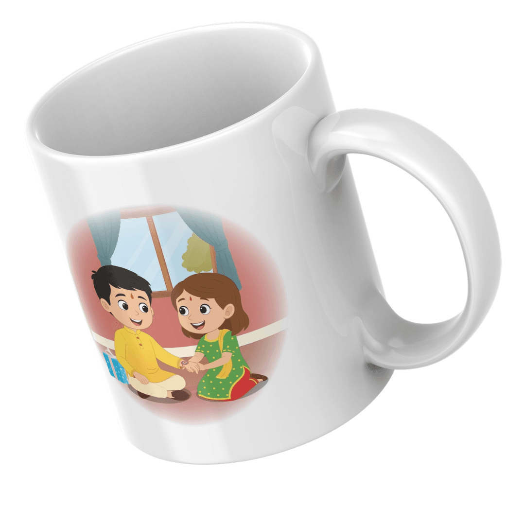 Home 16 - Product GuruJi Happy Raksha Bandhan Celebration Between Loving Brother And Sister - Mug