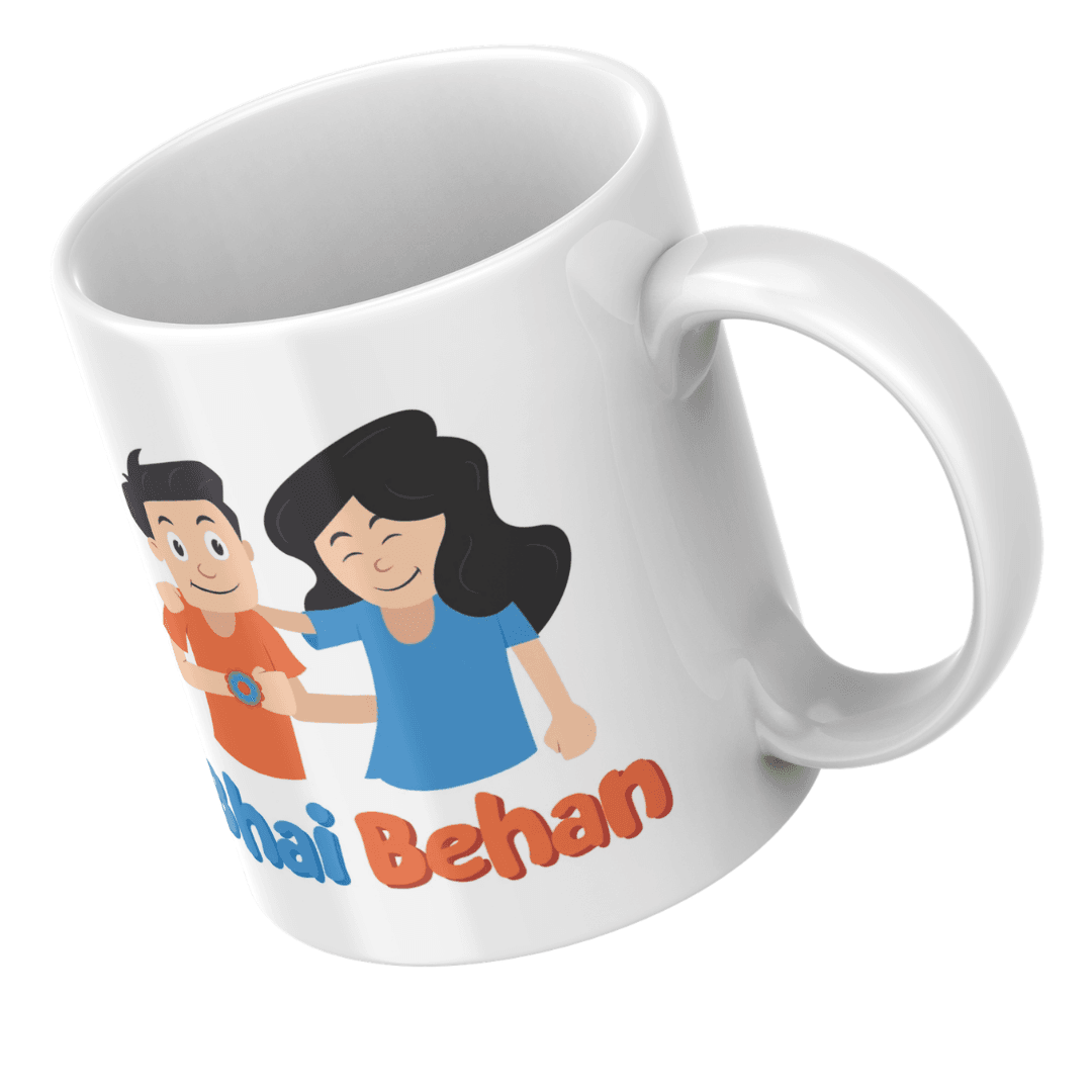 Happy Bhai Behan Bond Celebrating Love Care And Togetherness - Mug 7 - Product GuruJi Happy Bhai Behan Bond Celebrating Love Care And Togetherness - Mug