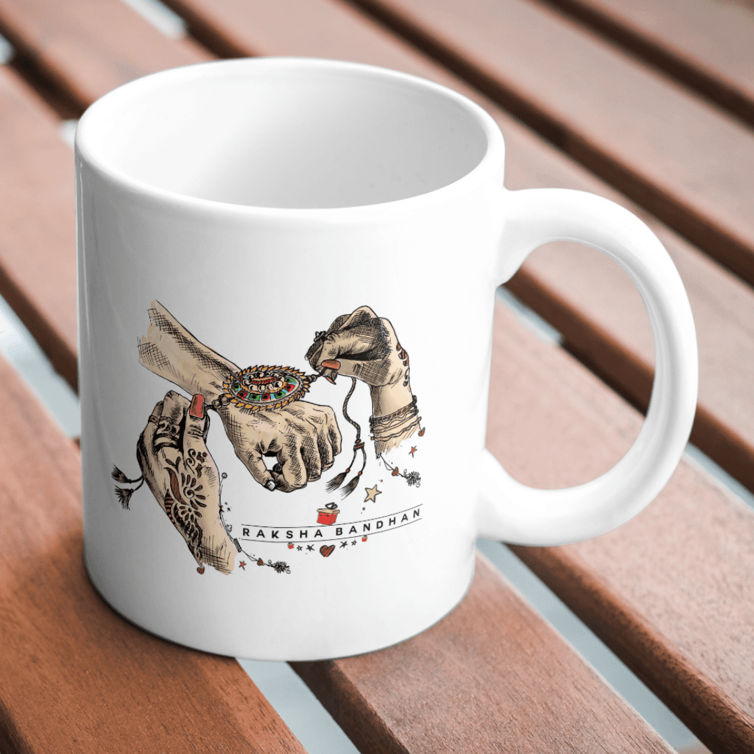 Happy Raksha Bandhan Celebration with Traditional Rakhi Tying Ceremony - Mug 6 - Product GuruJi Happy Raksha Bandhan Celebration with Traditional Rakhi Tying Ceremony - Mug