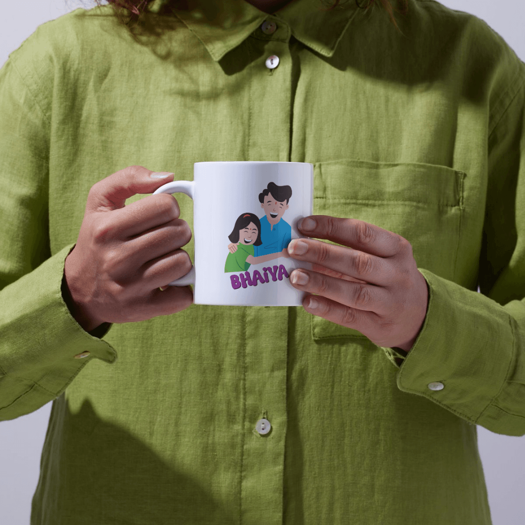 Happy Bhaiya Sister Bond Filled With Love And Laughter - Mug 6 - Product GuruJi Happy Bhaiya Sister Bond Filled With Love And Laughter - Mug