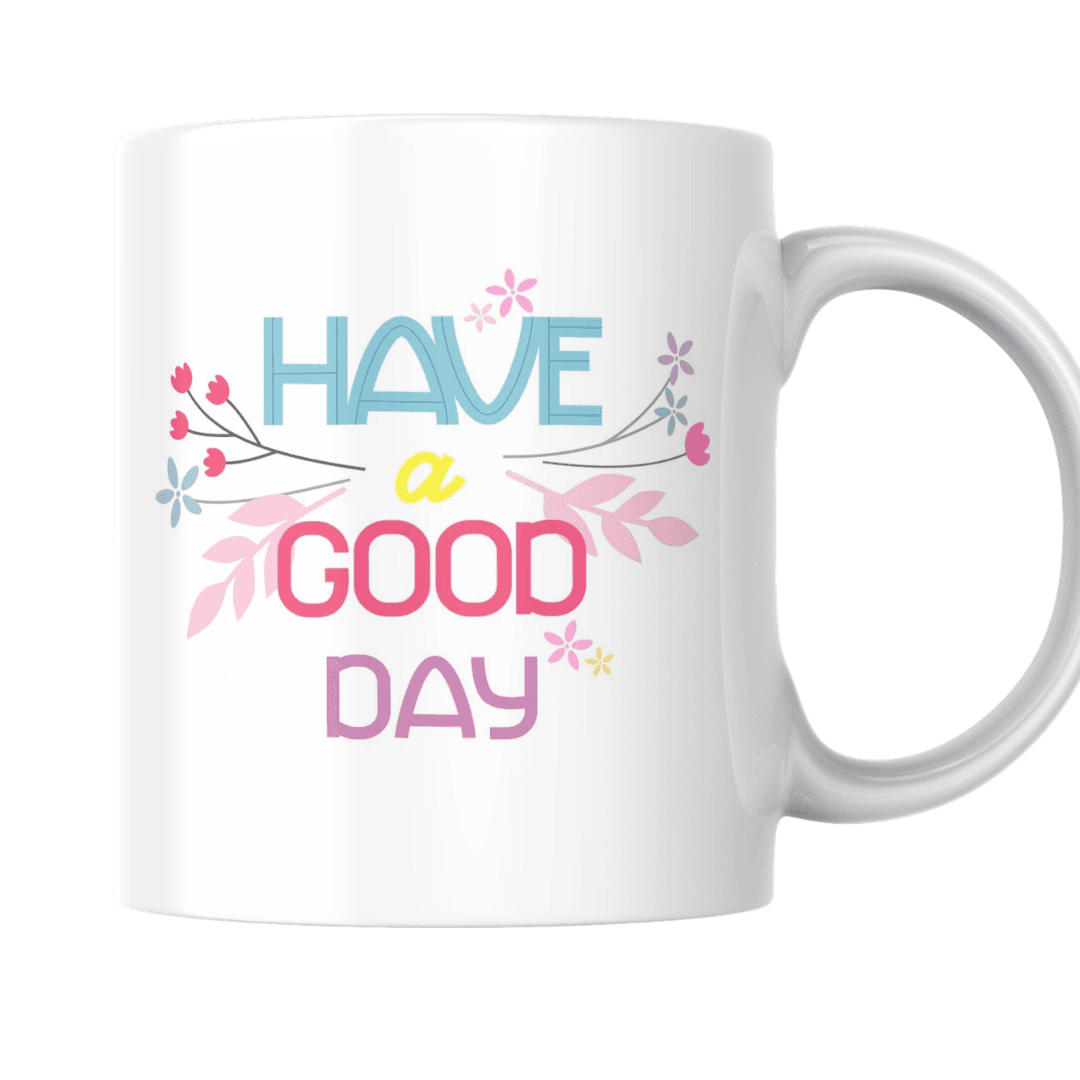Home 13 - Product GuruJi Have A Good Day With Colorful Floral Positive Vibes - Mug