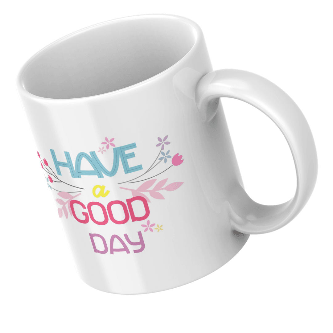 Have A Good Day With Colorful Floral Positive Vibes - Mug 6 - Product GuruJi Have A Good Day With Colorful Floral Positive Vibes - Mug